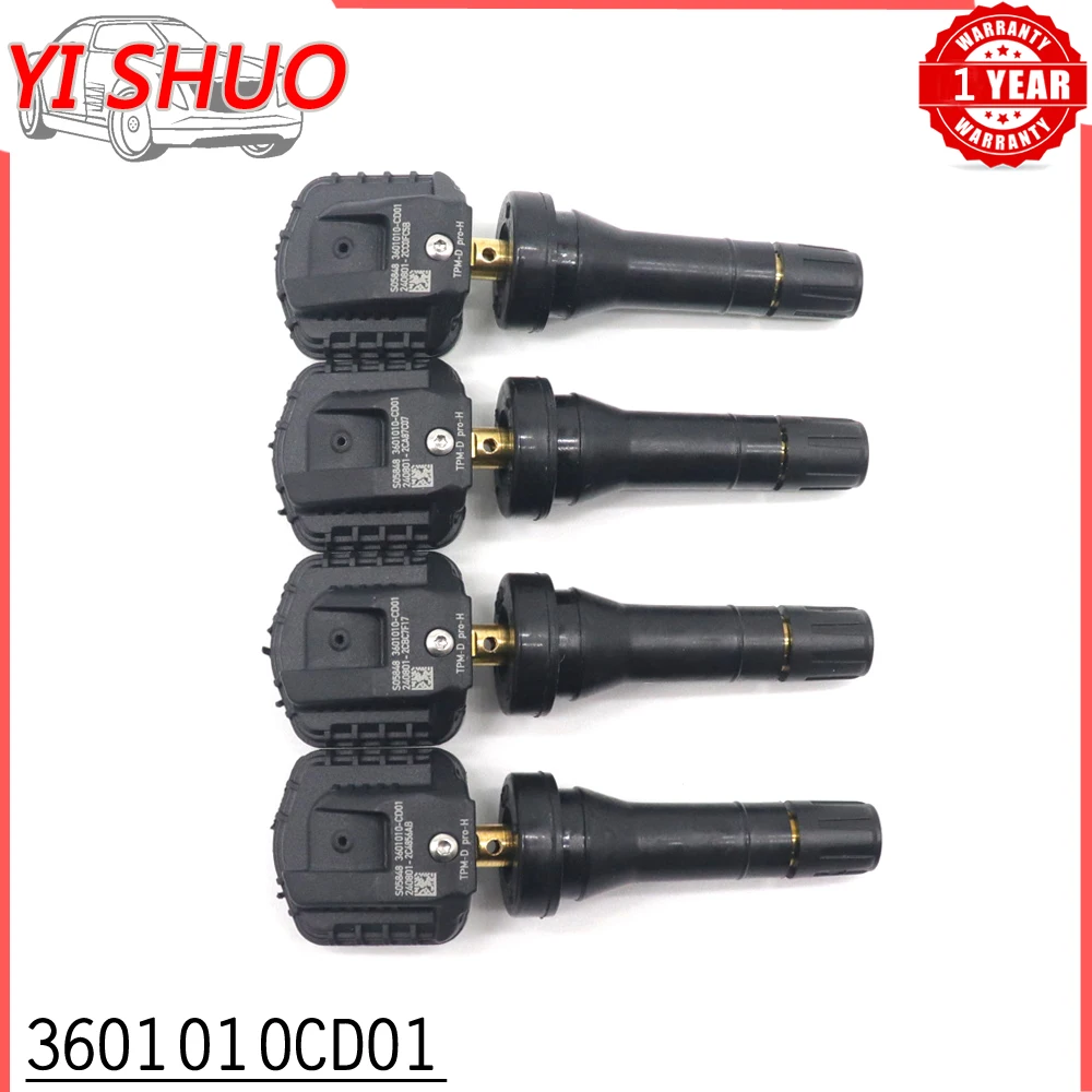 1/4pcs 3601010CD01 TPMS Tire Pressure Sensor Monitor System For ChangAn CS35 CS55 CS75 PLUS EADO Plus UNI-K UNI-T 3601010-CD01