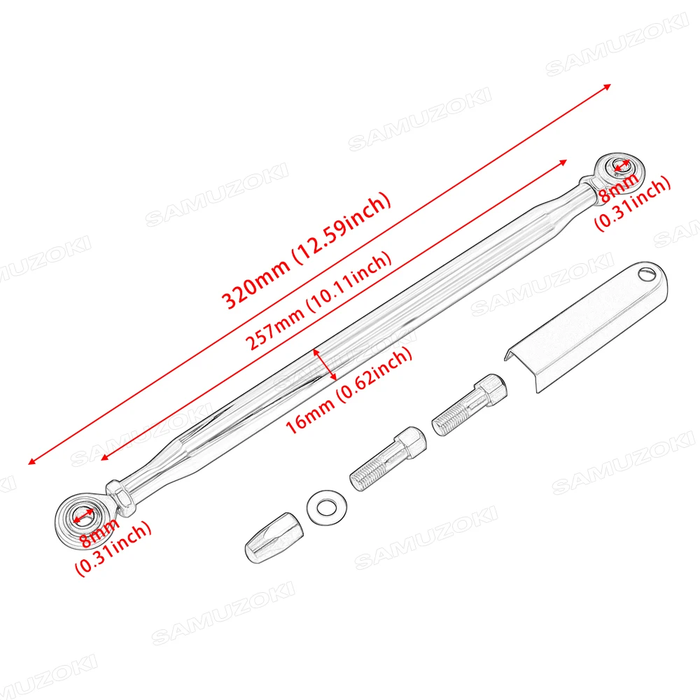 Palanca de embrague de freno para motocicleta, palanca de cambio de marchas de 330mm para Harley Dyna Fatboy Touring Street Glide Electra Glide FLHR Softail