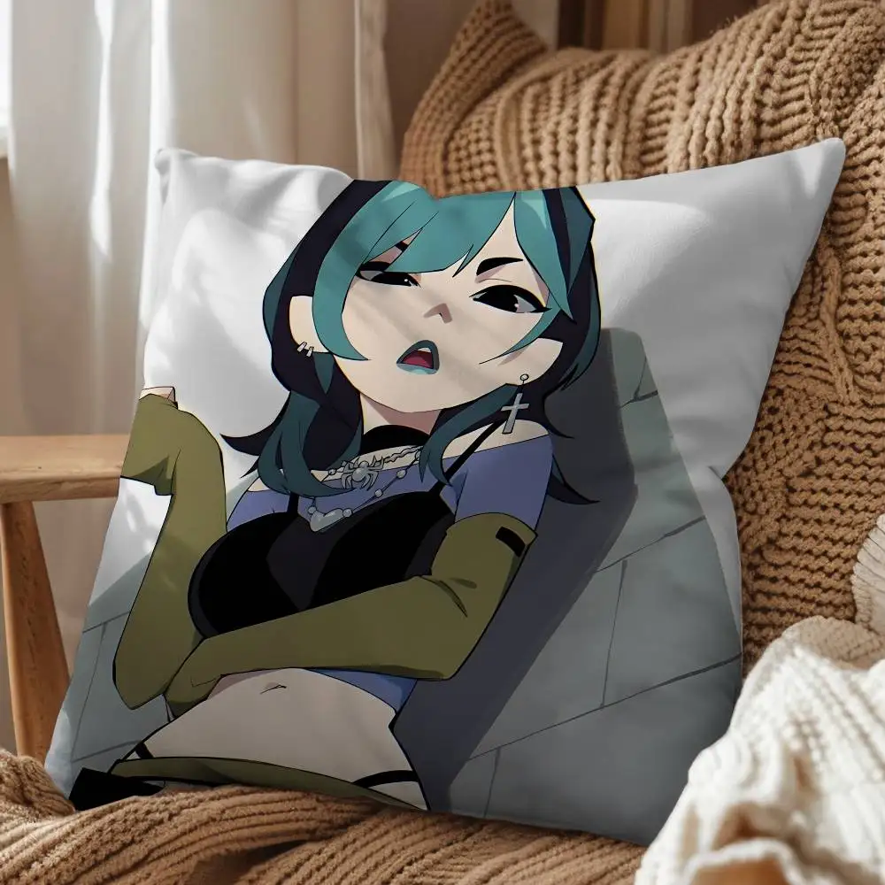 Heather Gwen Total Drama Lindsay Pillow Case Sofa Living Room Bedroom Headboard Backrest Cushion Square Cushion Nap Time