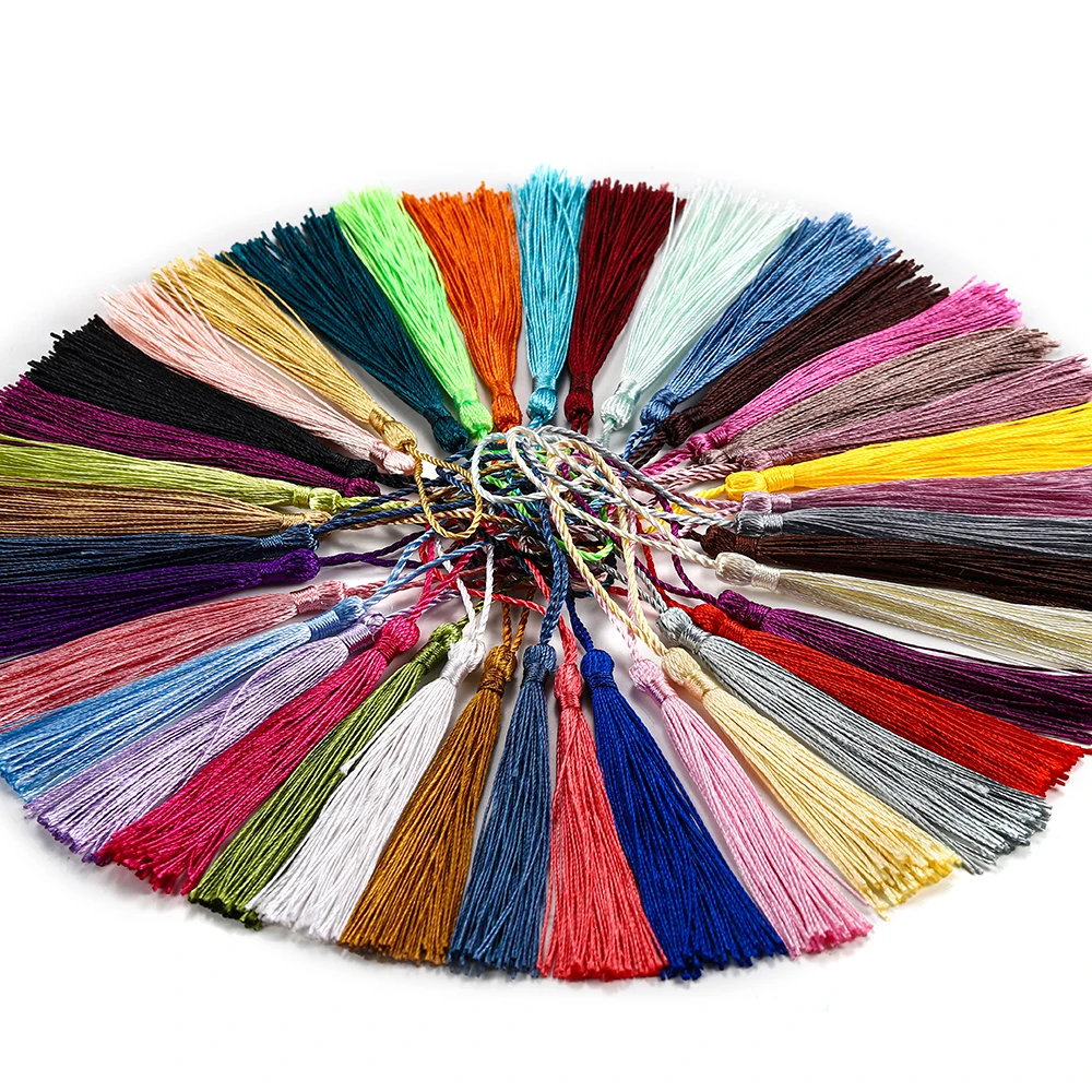 10-30 قطعة 70 مللي متر حبل معلق الحرير شرابة هامش DIY بها بنفسك مفتاح سلسلة القرط السنانير قلادة صنع المجوهرات العثور على المورد اكسسوارات