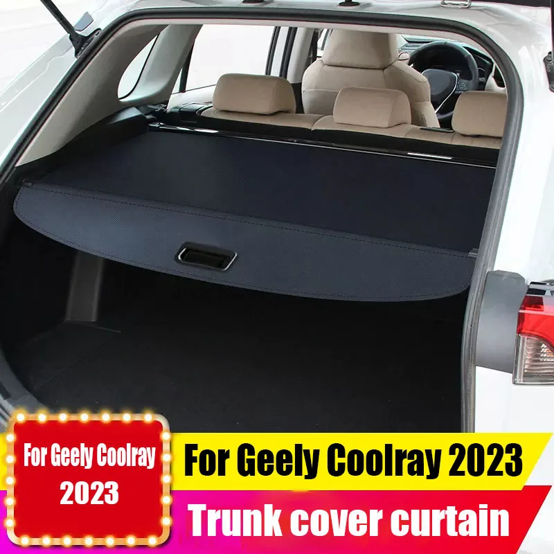 Rear trunk cover curtain partition board rear trunk cover curtain made of aluminum alloy material for Geely Coolray SX11 2023