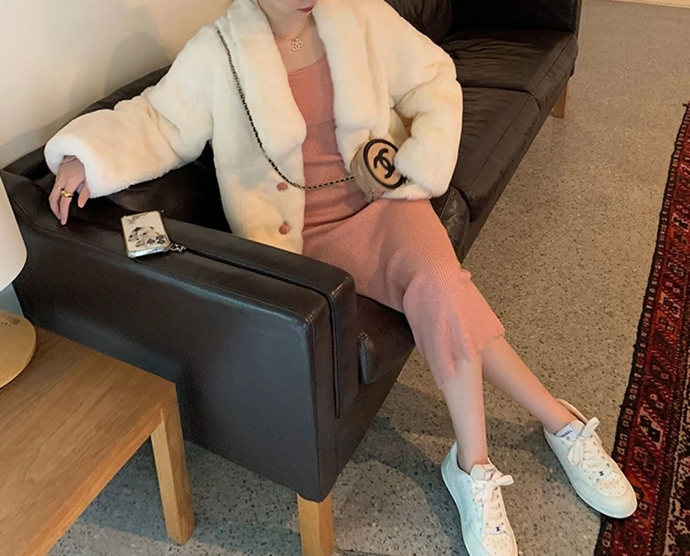 2025 New Fur Coat Women's Autumn and Winter Thick Loose Single Breasted Casual Fashion Coat