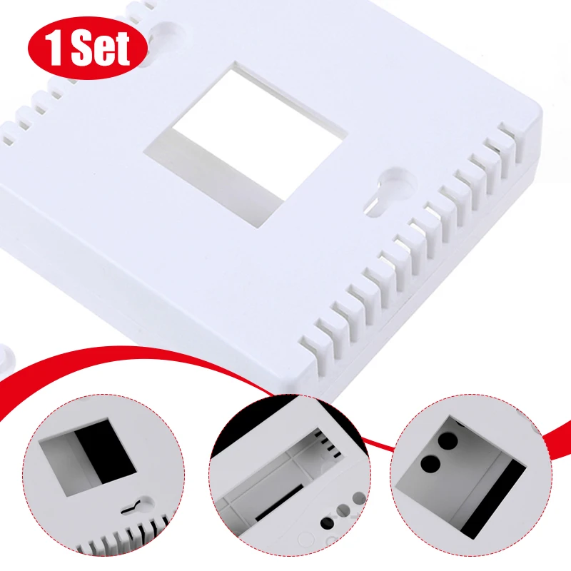 86 Project Box Enclosure White With 5 Button For 1602 LCD Display Products For DIY Projects For Instrument Tester 8.6x8.6x2.6cm