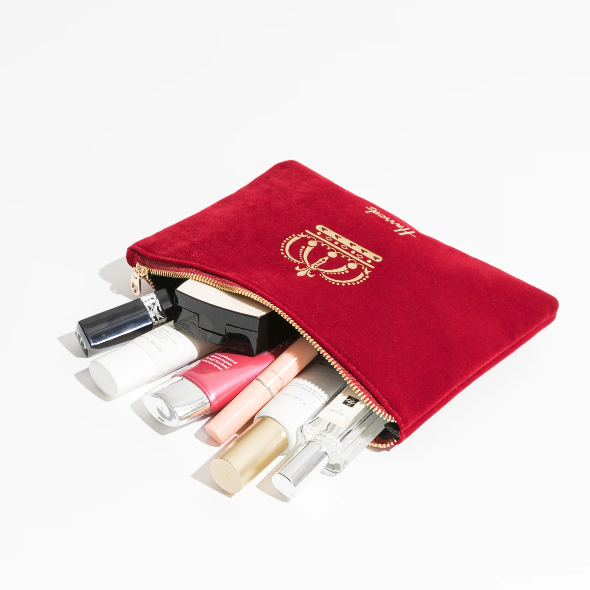 Monedero de mano de terciopelo de felpa Simple, monedero pequeño de maquillaje para mujer, billetera clásica para chica, exquisito bolso para llaves