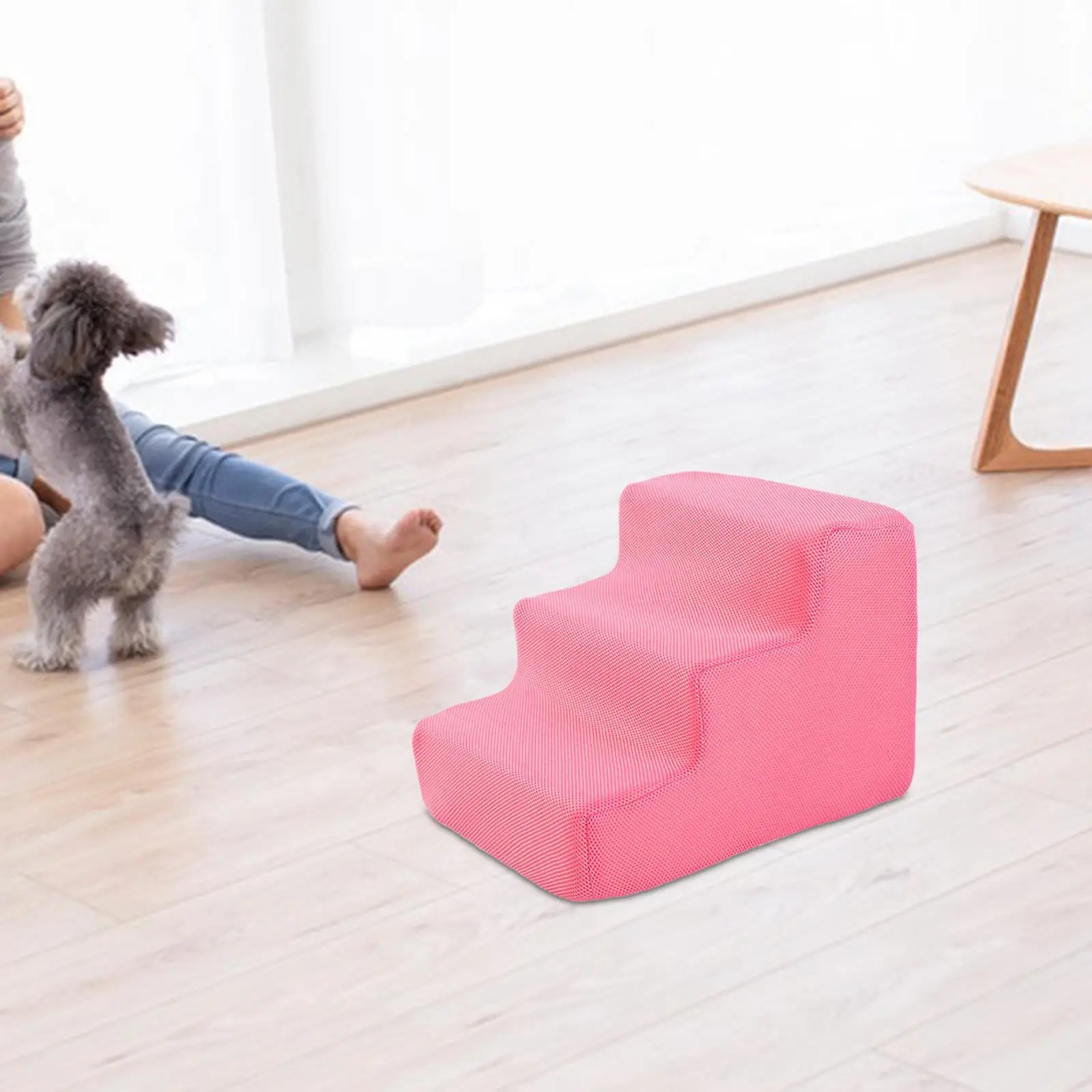 High Density Pet Steps Ladder Cat Ramp Balanced Pet Steps Dog Steps for Sofa Small Dogs and Cats Couch High Beds Puppy Supplies