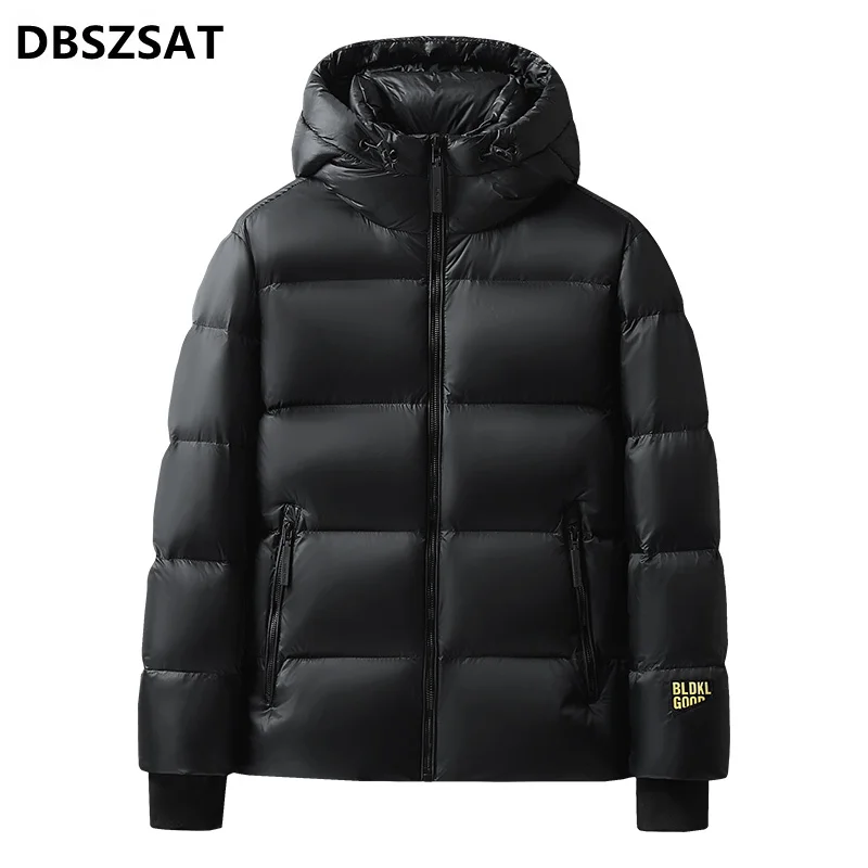 Winter Jacket Men Down Coats 80% White Duck Down Warm Hooded Jackets High Quality Padded Thicken Top Brands Parka Dropshipping