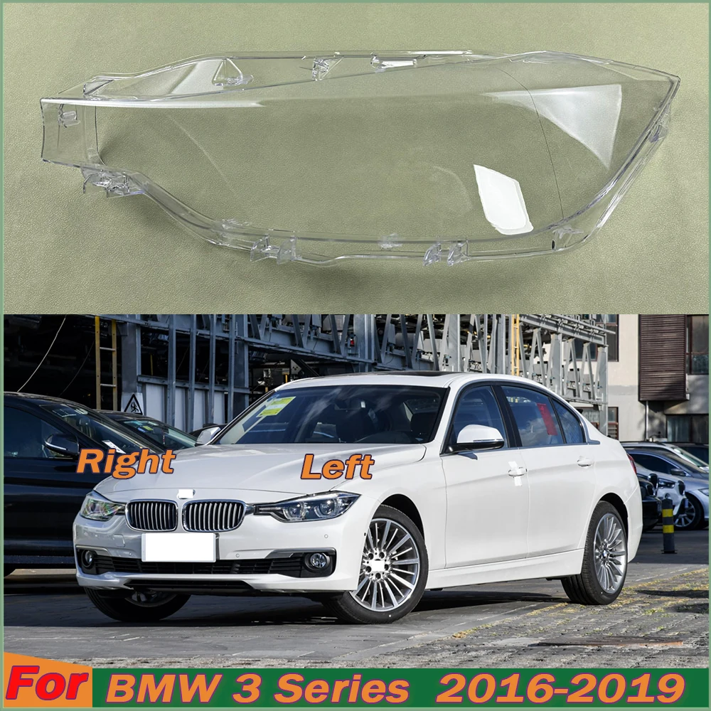 

Car Accessories Headlight Lamp Shade For BMW 3 Series F30 F35 316 318 320 328 2016-2019 Headlamp Lampshade Cover Lens Plexiglass