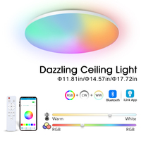 Smart LED Ceiling Lamp Slim RGB 220V 3000-6500K Dimmable Light with Remote Control Ceiling Light for Bedroom Living Home Decor