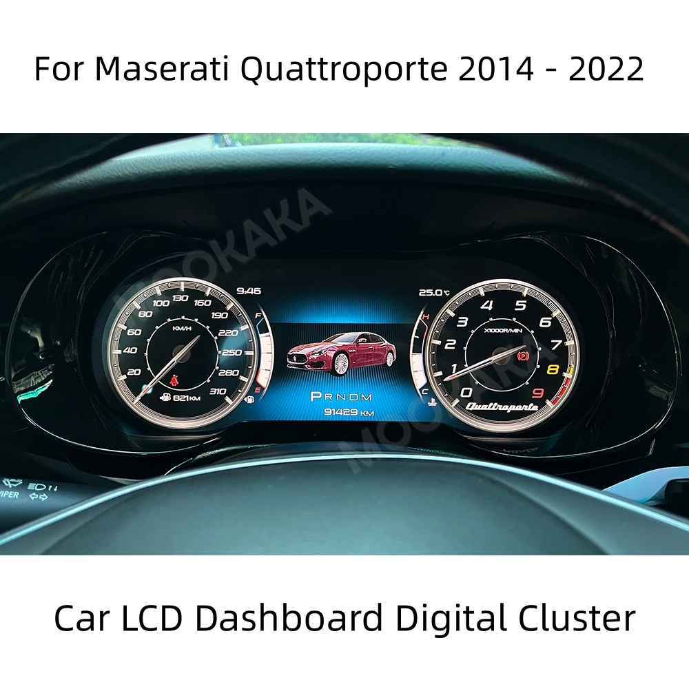 For Maserati Quattroporte 2014 - 2022 Car LCD Dashboard Digital Cluster Virtual Cockpit Instrument Speedometer Multifunctional