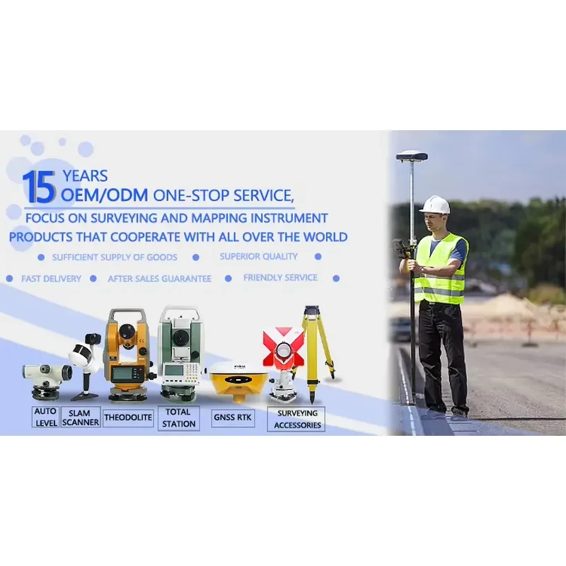 High Precision External RTK GNSS Receiver with Base and Rover for Surveying Equipment