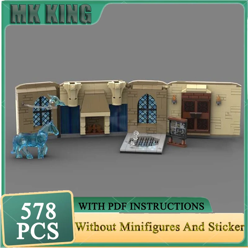 نموذج الفيلم الشعبي Moc بنة معالجات القلعة وحدات بناء نموذج التكنولوجيا الطوب لتقوم بها بنفسك تجميع لعبة عطلة مجموعة الهدايا