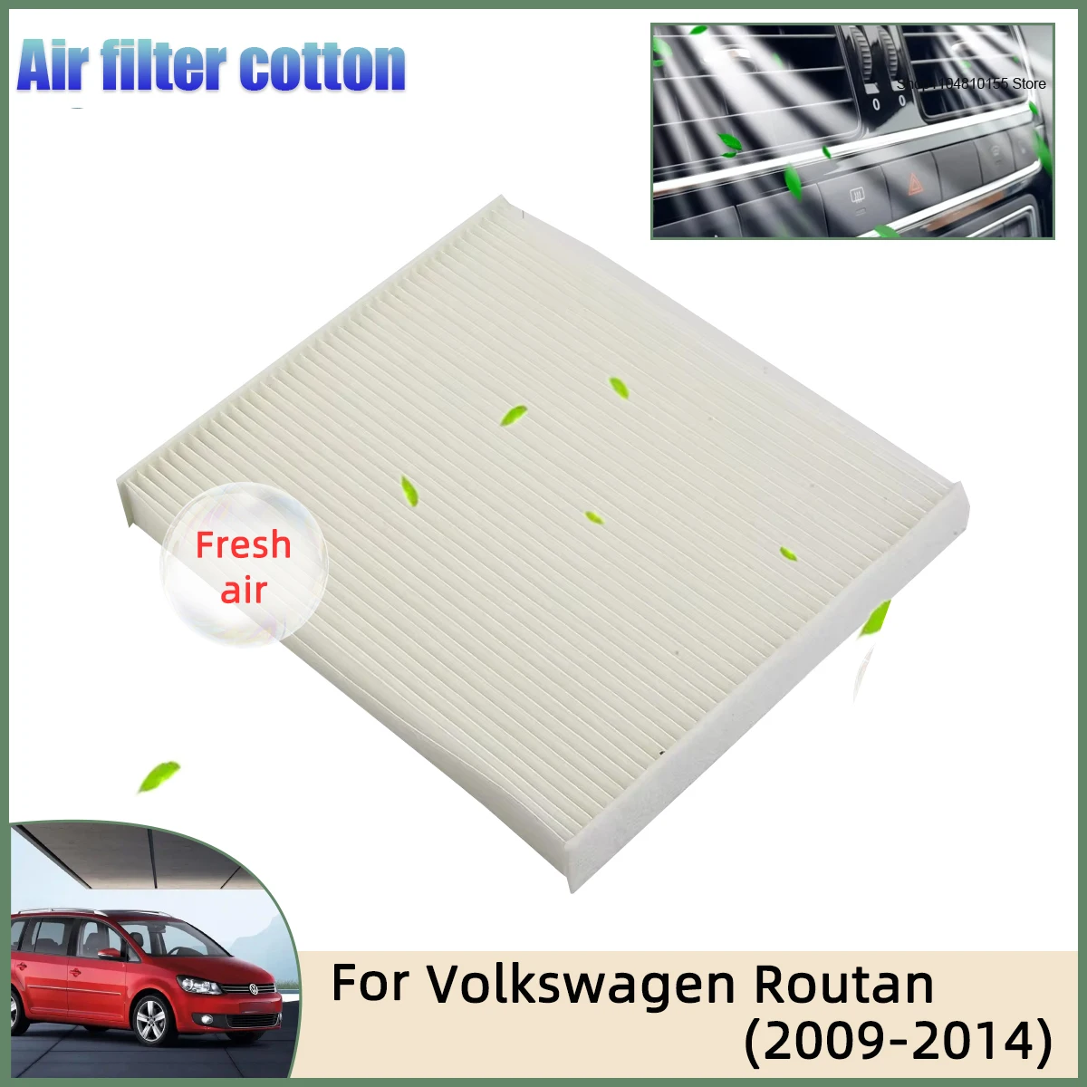 

Car Cabin Air Filter for Volkswagen Routan Filters Carbon Fiber CF10743 27277-AR025 7B0819644 XC25870 AQ1119 042-2140 90068C