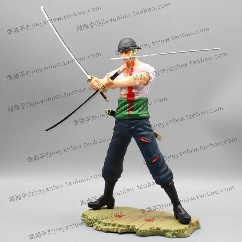 31cm One Piece Figures GK Roronoa Zoro Action Figurine PVC Anime Versus Hawkeye Zoro Collection Model Toys Ornamen Gifts