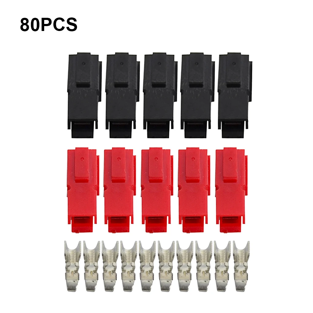 80Pcs/Kit 45Amp Connectors Quick Disconnect Vehicle Bus Vacuum Cleaning Terminals Connector Connection Supplies