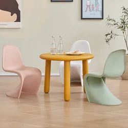 Chaises en plastique pour enfants de la maternelle, dossier de chambre à coucher, chaise d'étude pour enfants