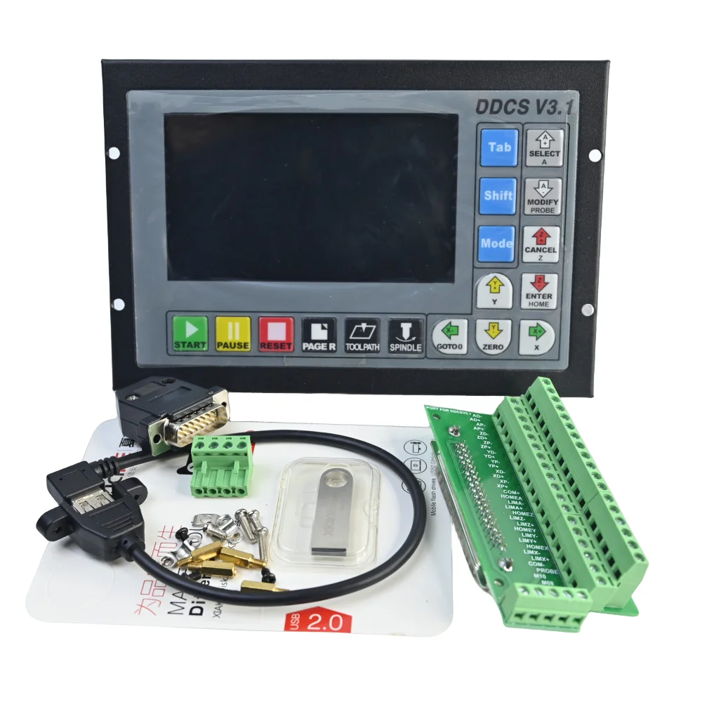 Offline CNC Controller DDCSV3.1 3Axis 4 Axis G Code  Standalone Motion for Engraving Milling Machine With 5\