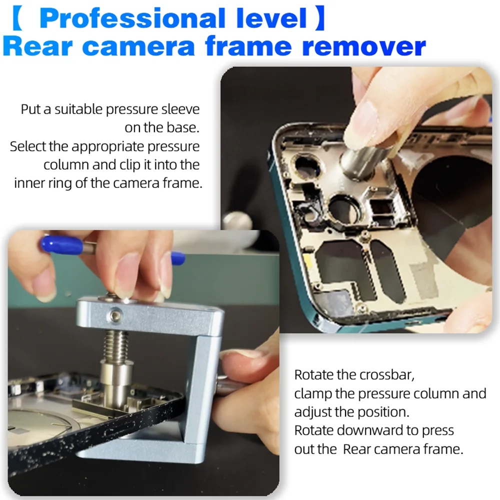 CK9 Rear Camera Framer Tiger Pliers Fixture Dismantling Frame Rear Camera For iPhone Phone Replace Rear Cover Glass Repair Tool