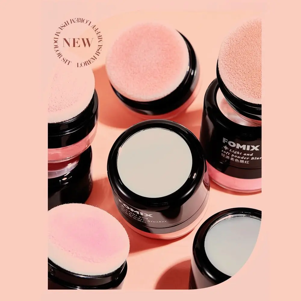 High Quality Light and Soft Brighten Blusher High Gloss Matt Waterproof Powder Blusher Cream Sweatproof Smudge-proof Rouge