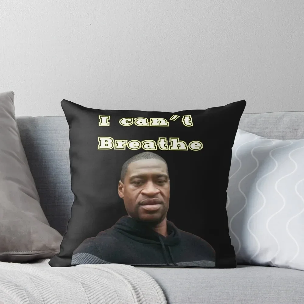 george floyd I can't Breathe Yellow Color Throw Pillow Cushion Cover Luxury Pillowcase Cushion Sofas Covers pillow