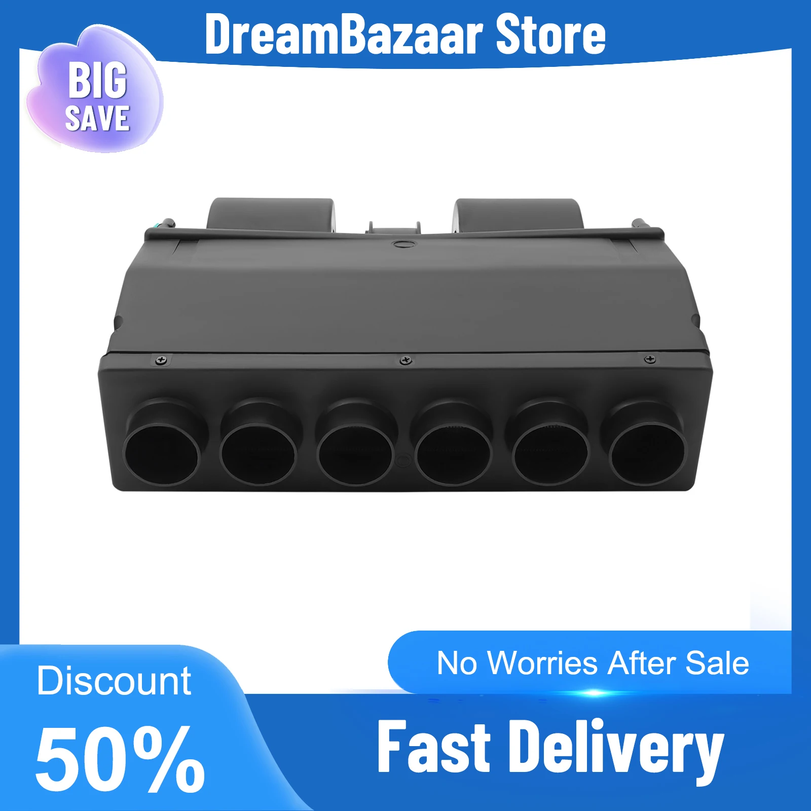 12V 냉온 겸용 에어컨 증발기 3단 속도 3-8 ° 차량 온도 조절용 조절 가능한 65dB 저소음 258CFM