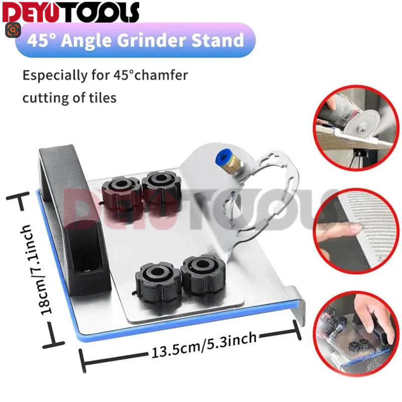 

Angle Grinder Stand for Tile 45° Chamfer Cutting,Special Cutting Bracket. Angle Grinding Fixed Holder.Angle Grinder Tile Chamfer