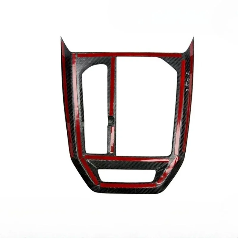 For BMW IX Real Dry Carbon Fiber 2022-2024 Interior Decoration Center Console Gear Shift Panel Cover Modification Accessories