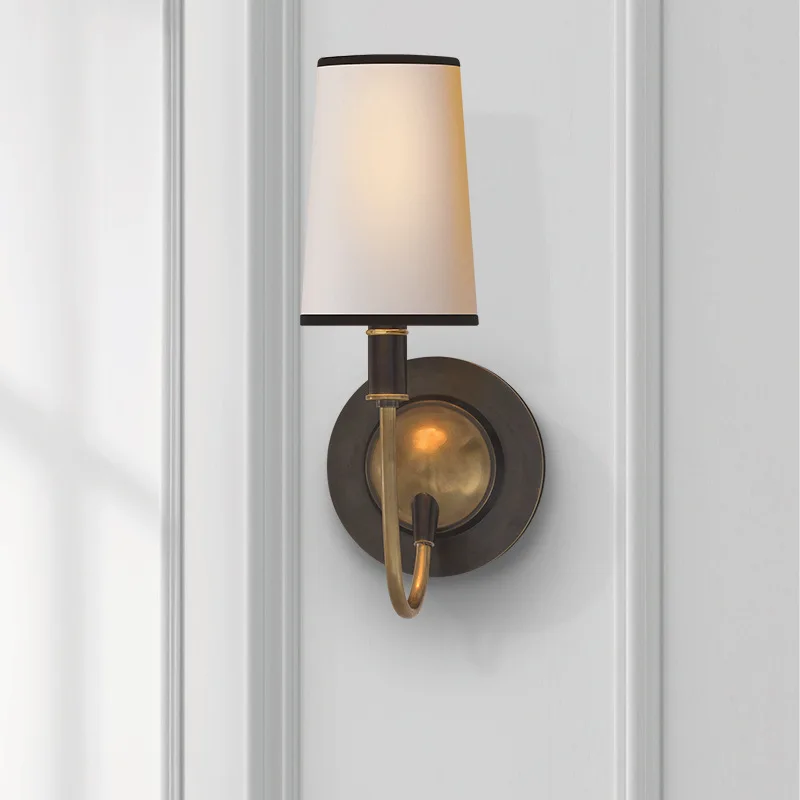 مصباح جداري نحاسي LED مرآة أمامية أضواء الحمام غرفة الطعام غرفة النوم السرير ضوء غرفة المعيشة الديكور الداخلي الجدار الخفيفة