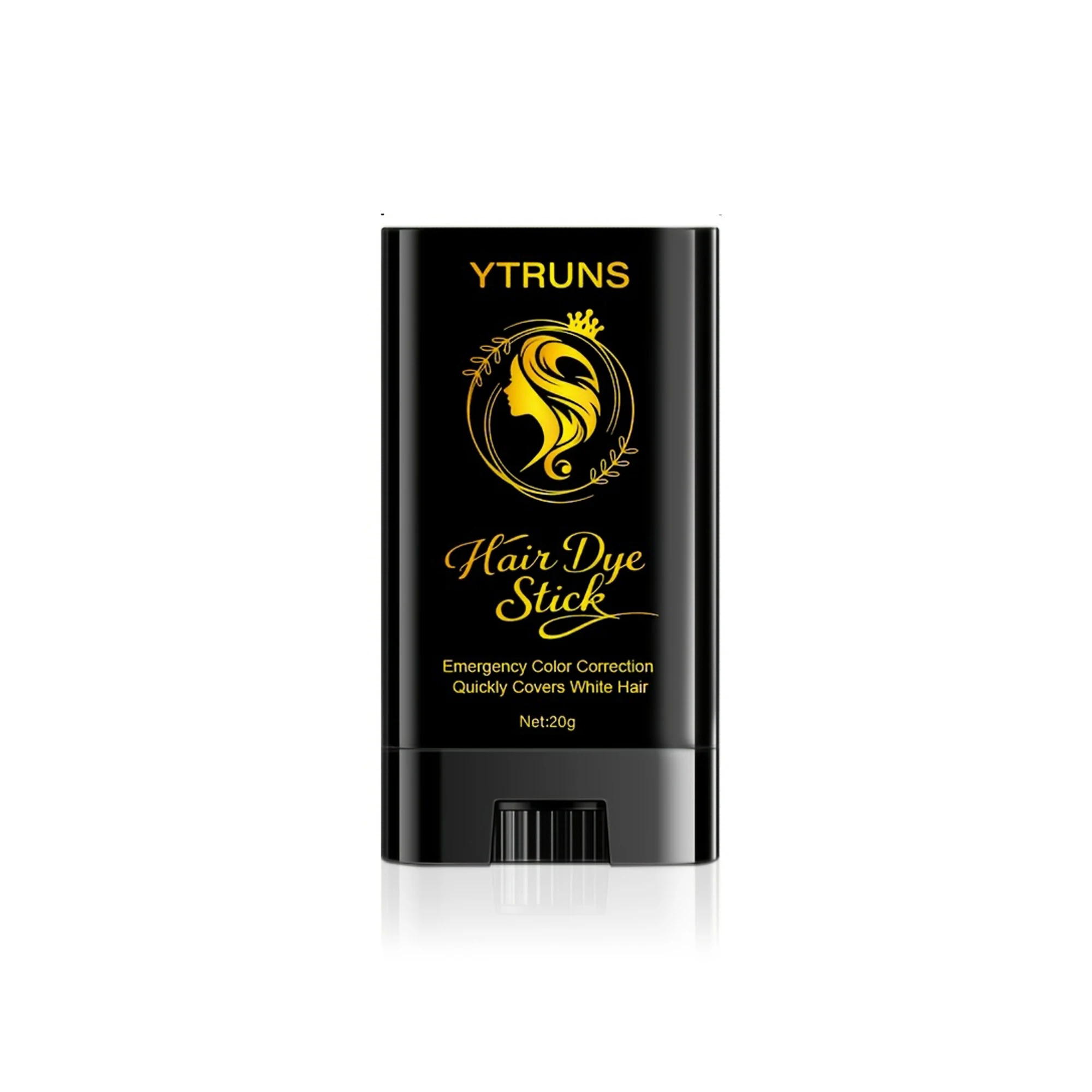 YTRUNS Haarverf Stick voor grijs haar, directe aanslagverf voor de haarwortels, tijdelijke kleuring, draagbare haarlijn- & scheidingverf, natuurlijke finish - afbeelding 2