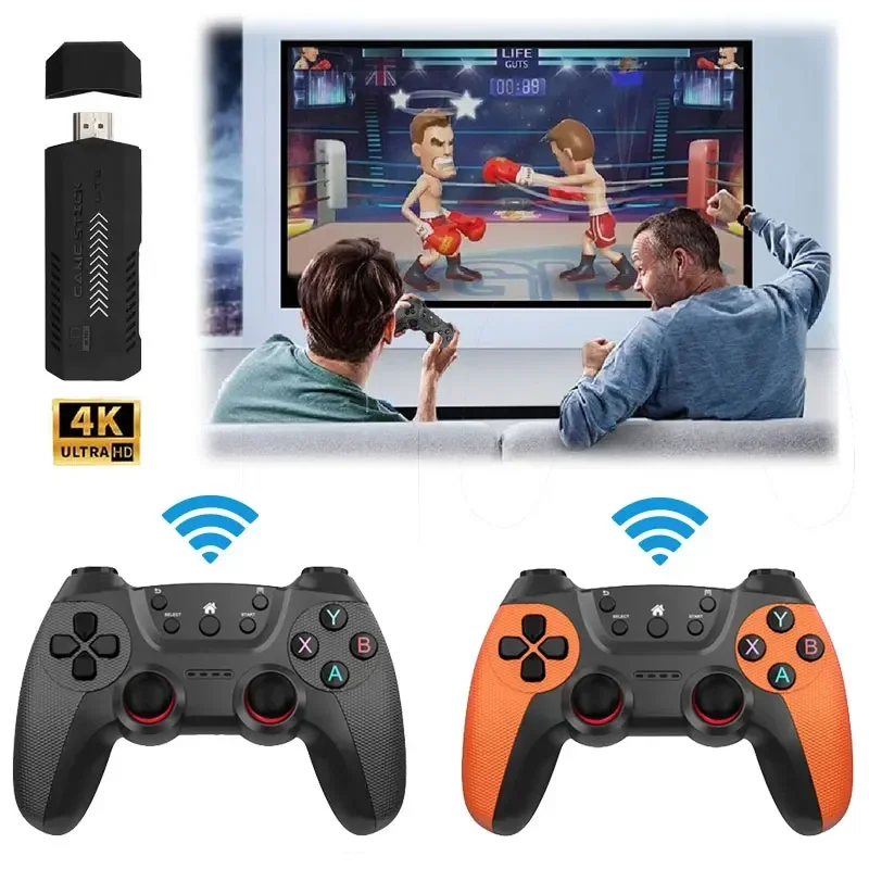 X2 Ultra Video Game Stick Console или ТОЛЬКО двойной беспроводной контроллер 2,4G 4K HD30000 игры 128G ретро игры Рождественский подарок