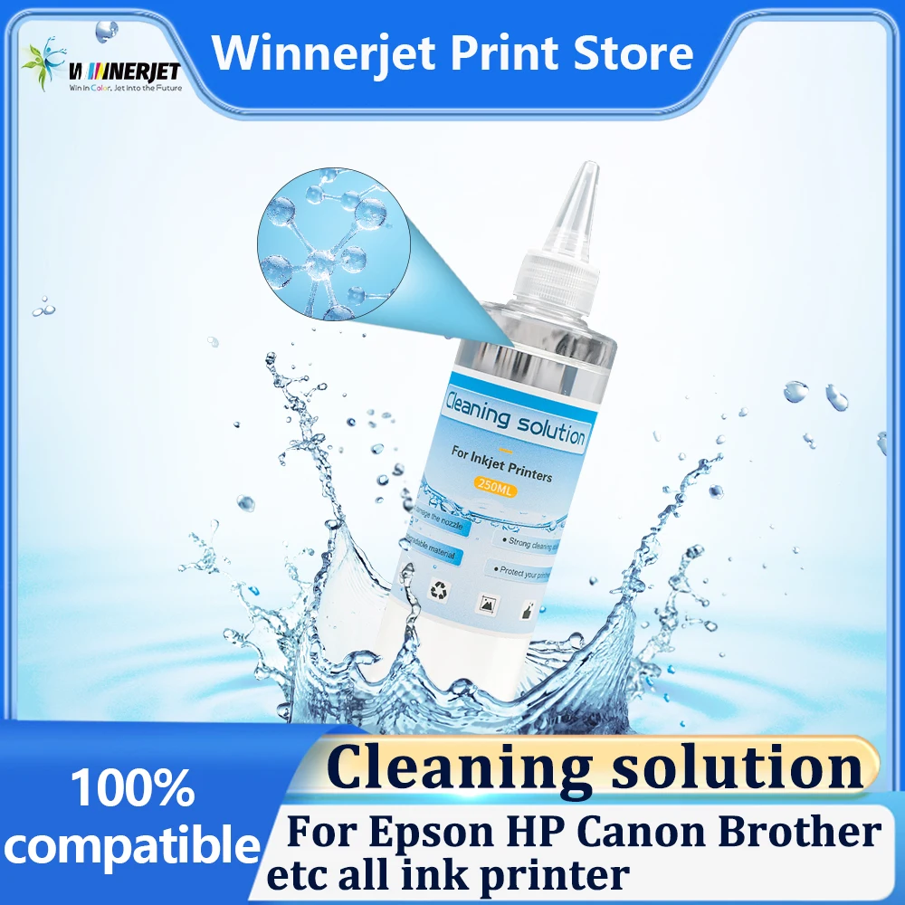 

250ml inkjet Printer Cleaning solution For Epson HP Canon Sawgrass Brother Lexmark etc... Dye Pigment Sublimation Ink Cleaning