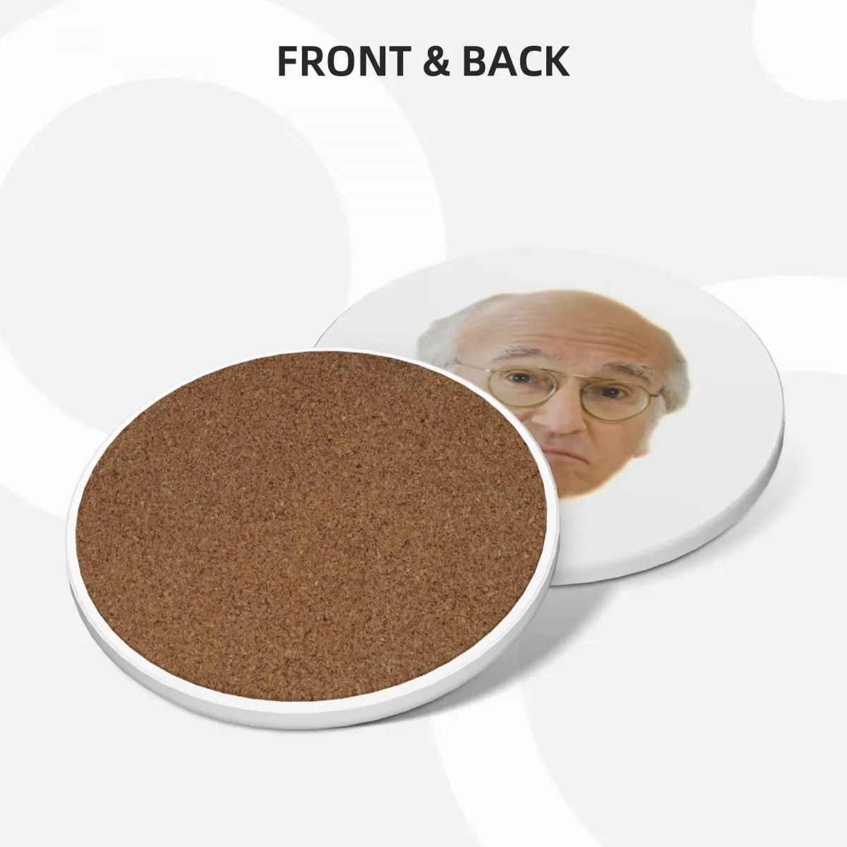 Larry David Ceramic Coasters (Set of 4) mug set christmas Coasters