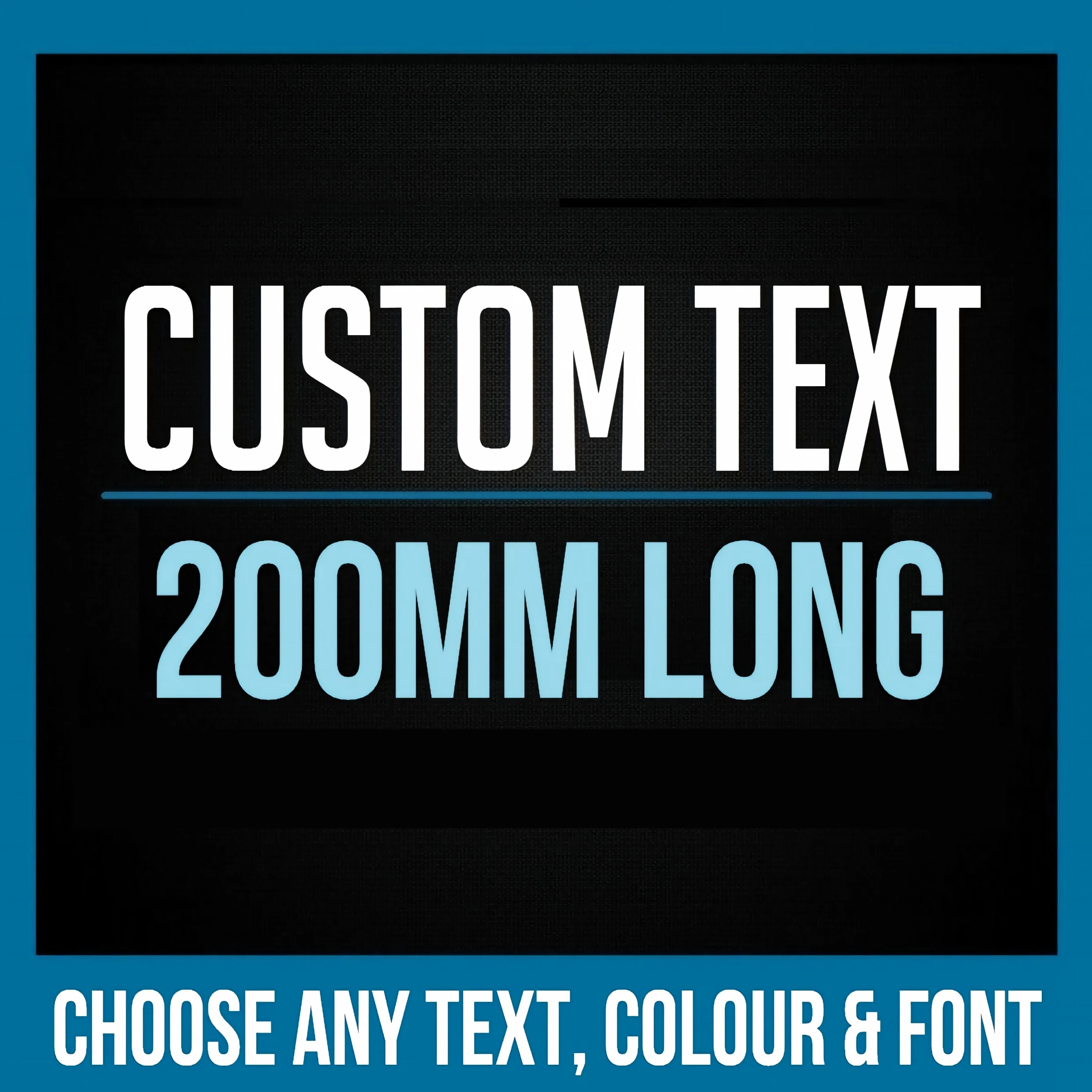 CUSTOM STICKER Vinyl Decal 200mm Long Text Font Name Lettering Business Shop For Car Home