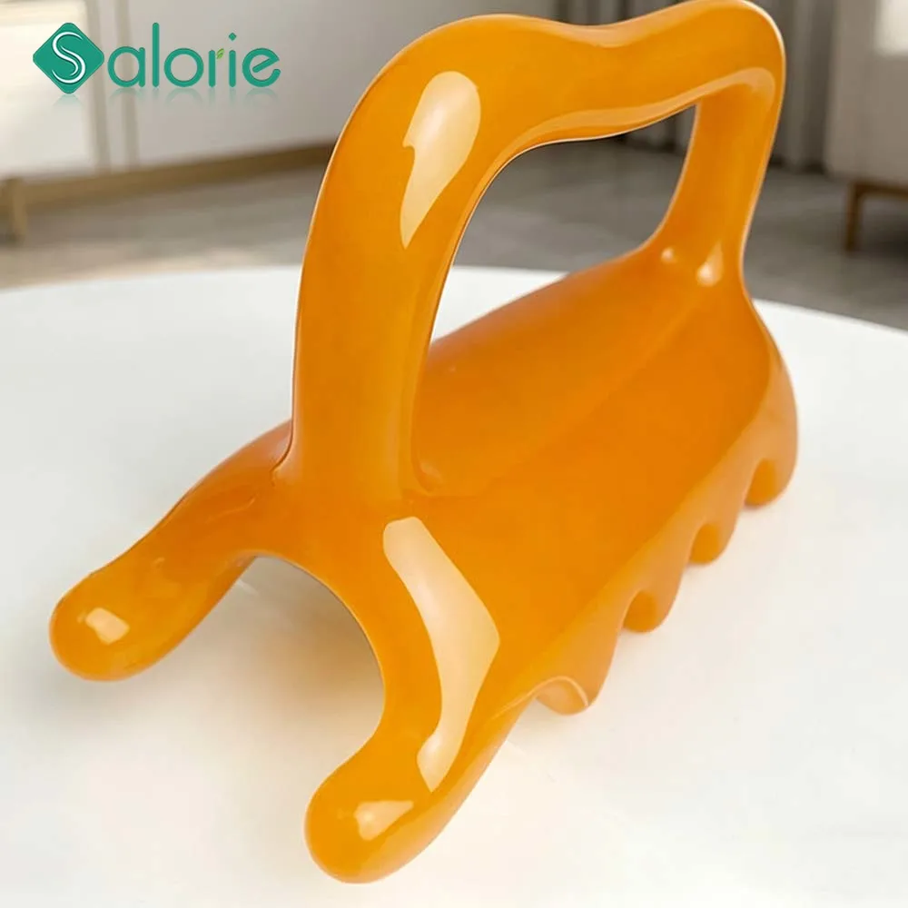 

Resin Gua Sha Board, Double Push Fascia Massager for Cellulite & Facial Maintenance, Myofascial Release Scraping Tool