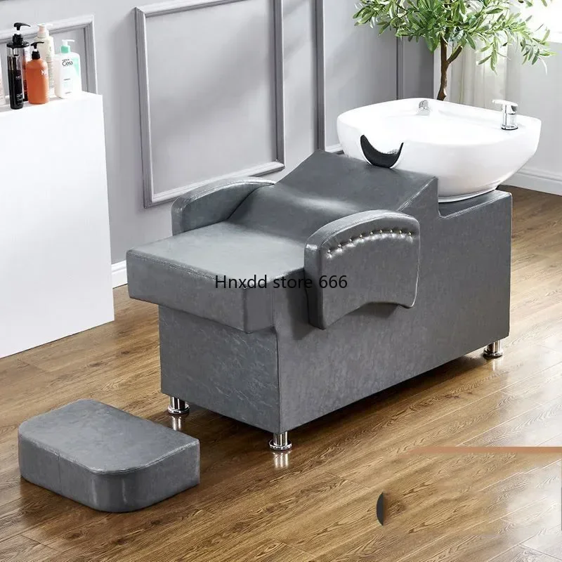 Spa Shampoo Bed Professional Washbasin Hair Therapy Bowl Sink Chair Shower Wash Salon Luxury Hairdressing Chairs For Living Room