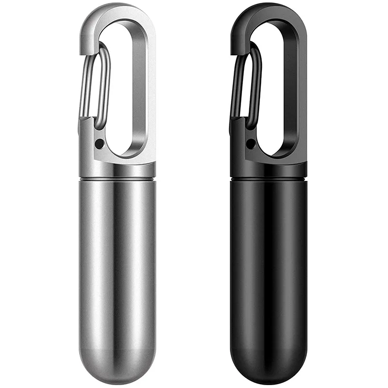 

Mini Stainless Steel Pill Box Portable Pill Case Organizer Waterproof Metal Seal Bottle Container Travel Outdoor Capsule Box