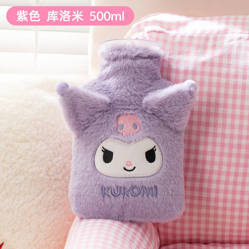 Bouteille d'eau chaude Kurumi en peluche de Melody pour étudiants, rester à l'aise