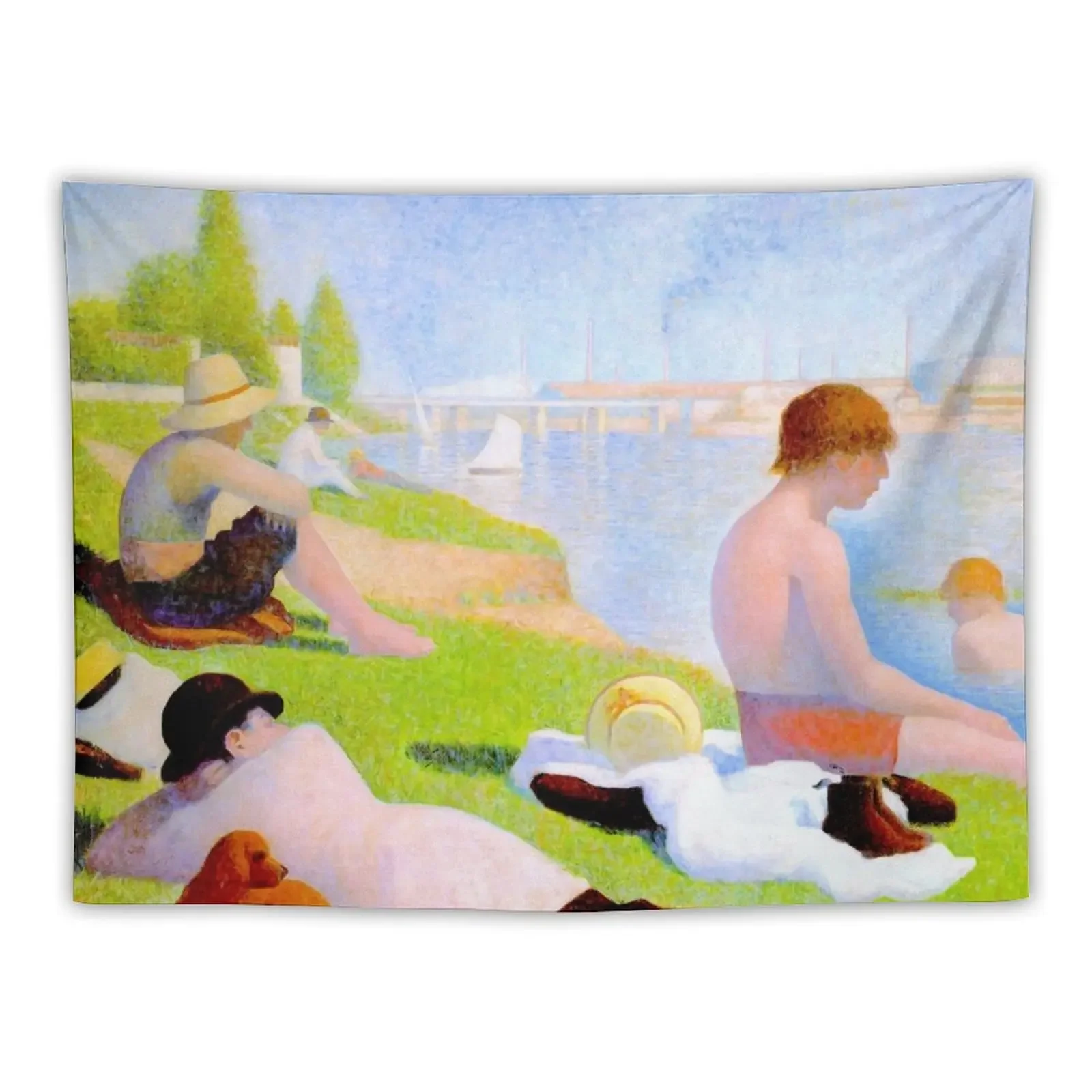 

Bathers at Asnières by Georges Pierre Seurat Tapestry Wall Hanging Decor Wall Mural Tapestry