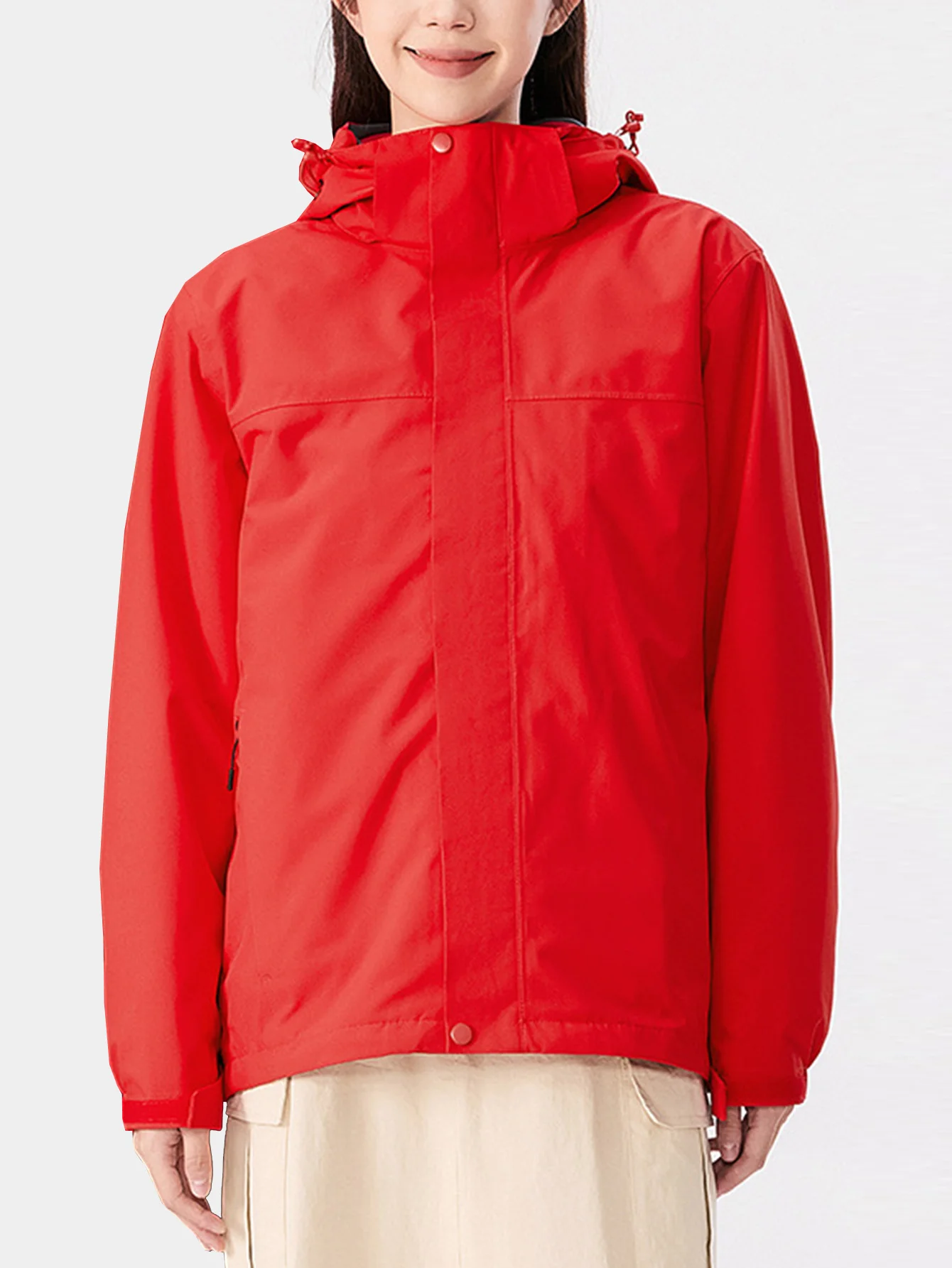 

Женская легкая куртка с длинным рукавом и воротником-стойкой на пуговицах, простая повседневная осенне-зимняя повседневная модная верхняя одежда