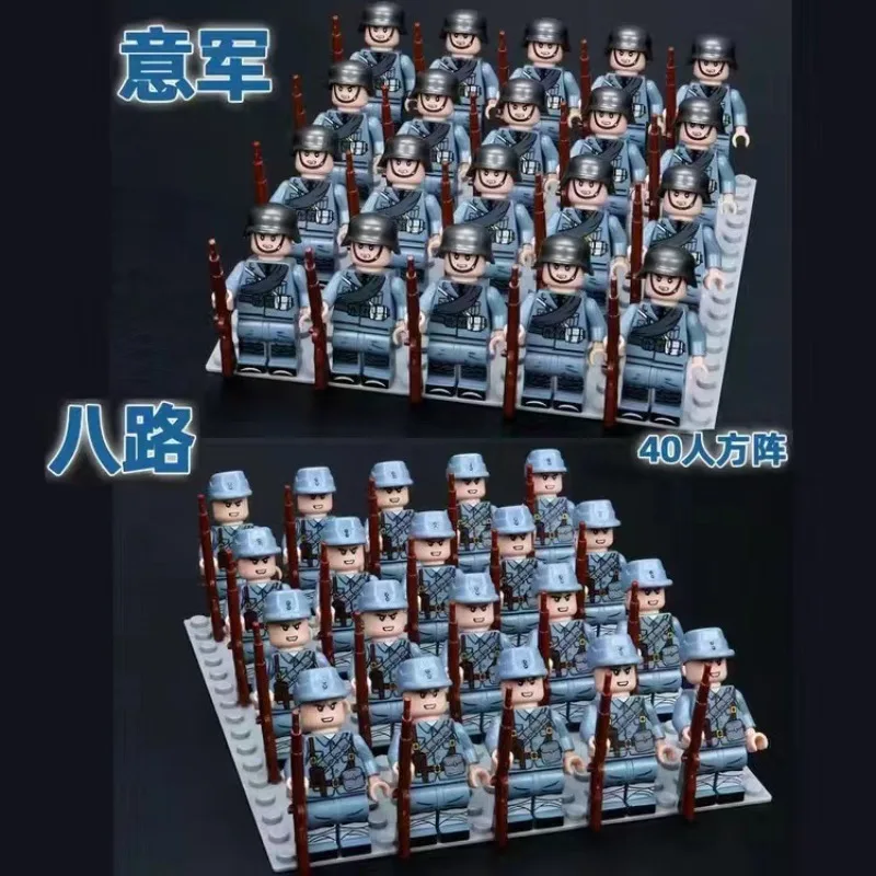 

World War II military, figures, toys, mini figures, humanoid dolls, children's toys, birthday gifts, cartoon characters.