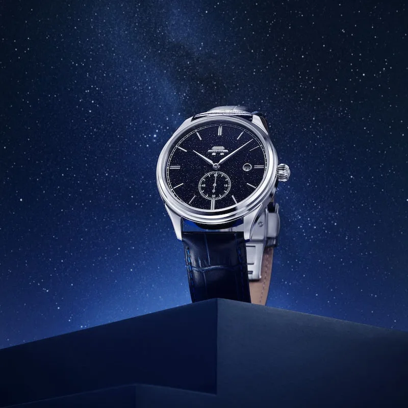Beijing Watch skeleton watch for men leather watch strap watch automatic luxury mechanical  Beijing Beihai Starry Sky Watch 40mm