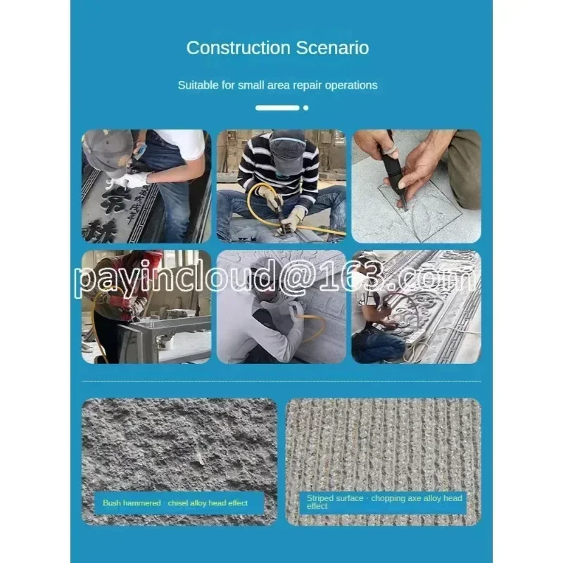 

Pneumatic Carving Pen Machine Chiseling Head Litchi Face-cutting Axe Alloy Flower Hammer Stone Carving Tool