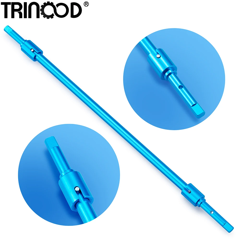 TRINOOD Aluminum Alloy Center Drive Shaft and Front Rear Diff Cup for Tamiya TT01 TT-01 1/10 RC Car Upgrade Parts