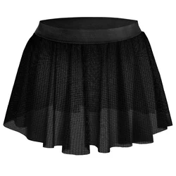 Sexy Men Sissy Pleated Mesh High Rise Lingerie Skirt Clubwear Panties Underwear Underpants Briefs Solid Mens Short Skirts