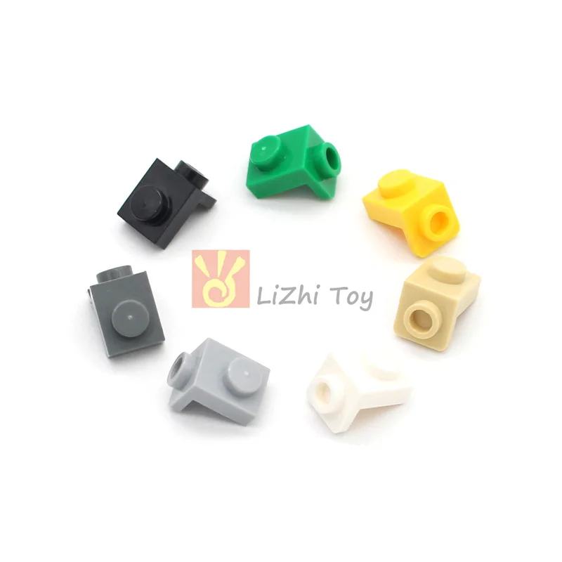 50pcs MOC Brick Parts Compatible with 36841 Bracket 1x1 - 1x1 Classic Piece Building Block Toy Construction Accessory