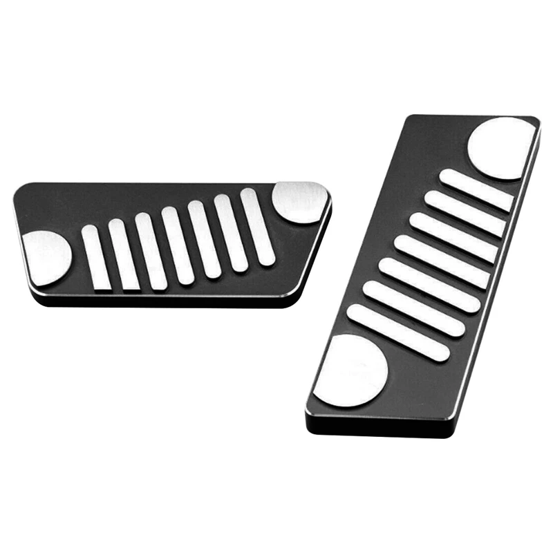 Accelerator Coaster Brake Pedal Covers Auto Foot Pedal Pad Kit Retrofitting Accessories For Jeep Wrangler JK 2011-2016