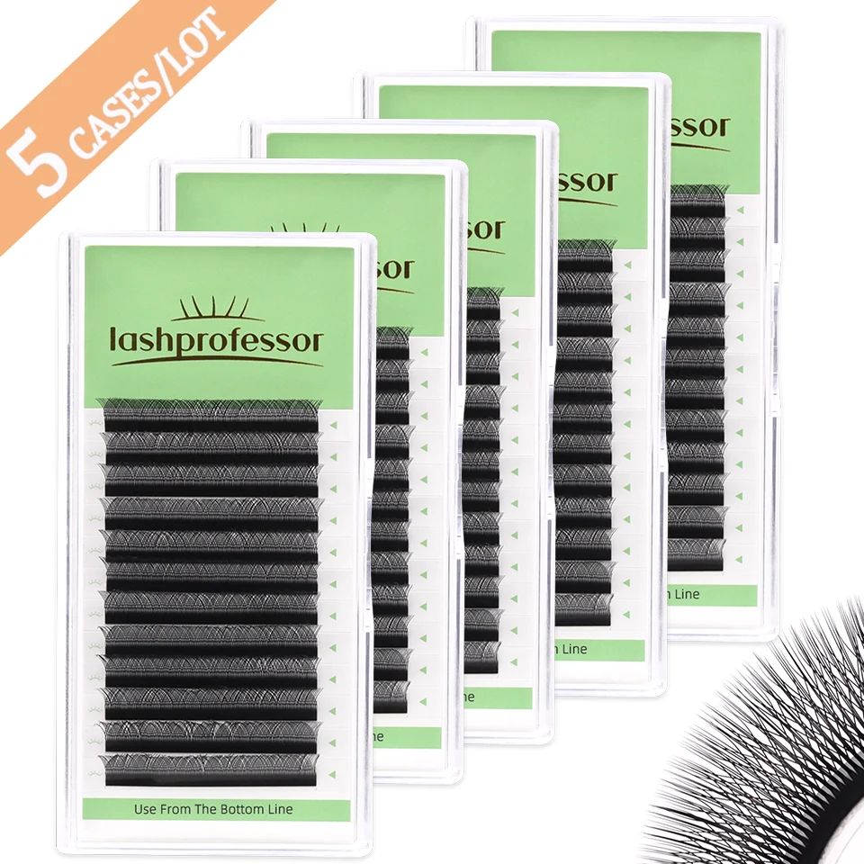 

3D/4D/5D/6D W Shape Eyelash Extension 5 Trays Premade Volume Fan False Eyelashes Natural Faux Mink Lashes Makeup Supplies 2D YY
