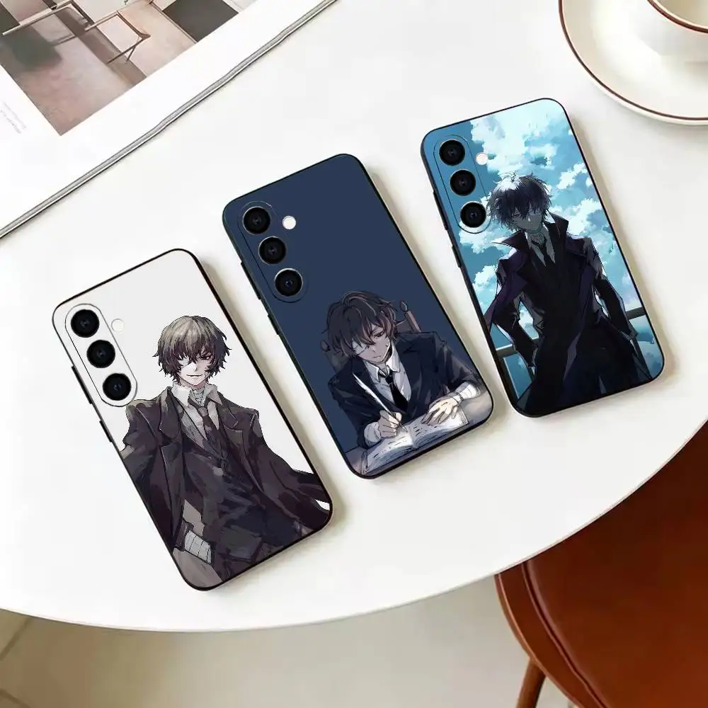 Mystery Anime B-Bungo Stray Dogs  Black Soft Silicone Phone Case For Samsung Galaxy A71 A72 A73 A51 & Other Related Models
