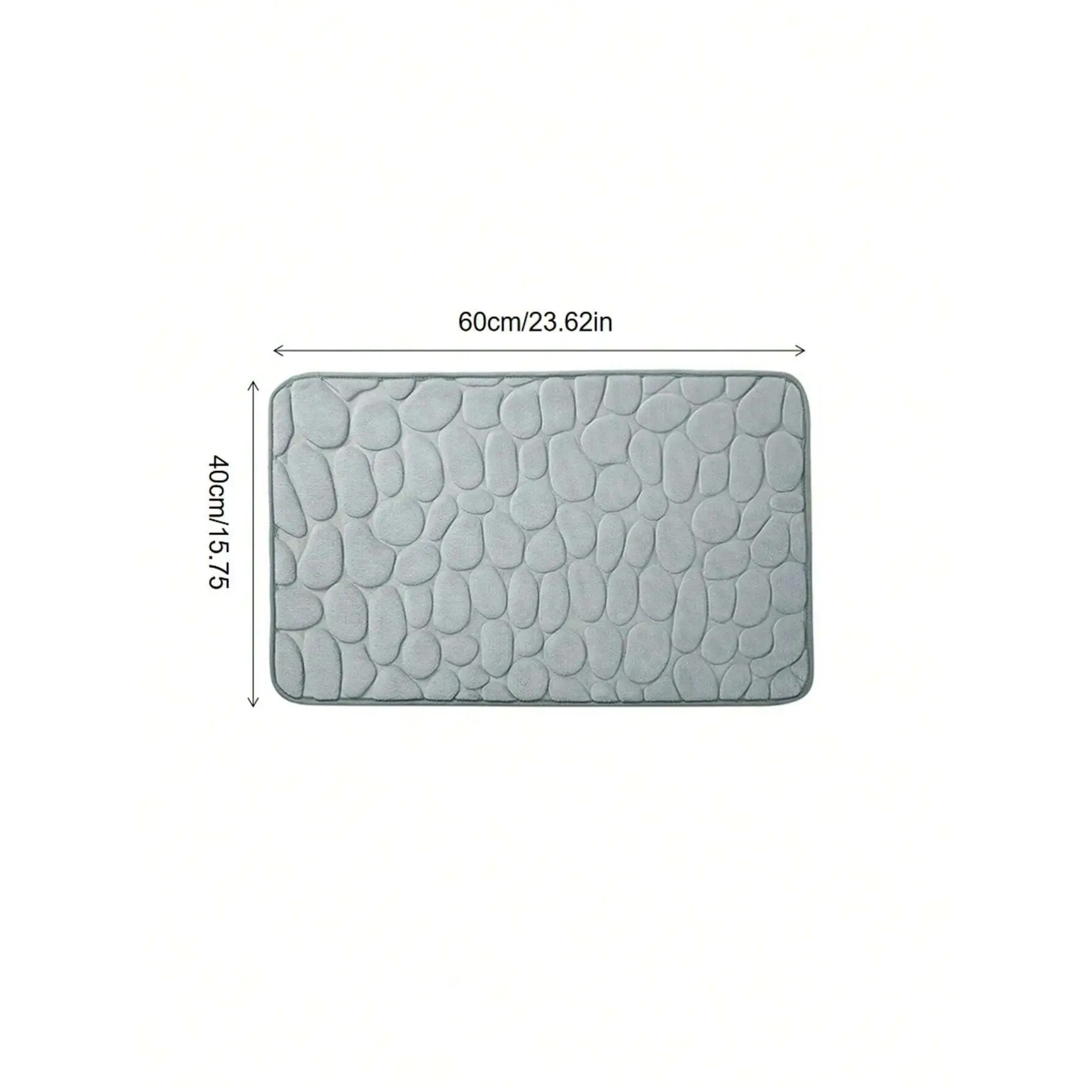 Thayba Alfombrilla Antideslizante para Baño Absorbente Lavable de Espuma Viscoelástica para Hogar