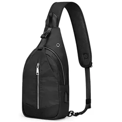 e-DB2 Bolso bandolera con bloqueo RFID, bolso de hombro pequeño para el pecho