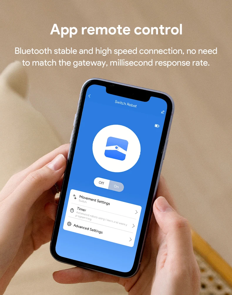 BLE Fingerbot für Kippschalter-Fernbedienung, Einstellbarer Schalterdruckroboter, Unterstützung für Tuya Smart, Google Home, Alexa Sprachsteuerung – Detail 4